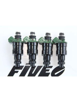 EV1 Style 450cc Fuel Injectors Low Impedance Custom Import Fit for Mazda, Flow Matched