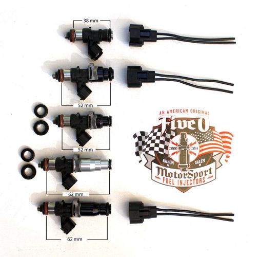 2,525 cc/min, Bosch EV-14 Universal Fit Fuel Injectors.  Choose your configuration and connector type.